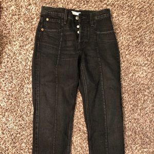 Levi straight legged jeans with piping accent